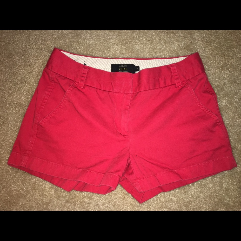 Red Chino Shorts